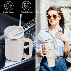 2pcs Reusable 40OZ Spill Proof Tumbler Covers for Coffee & Water Cups