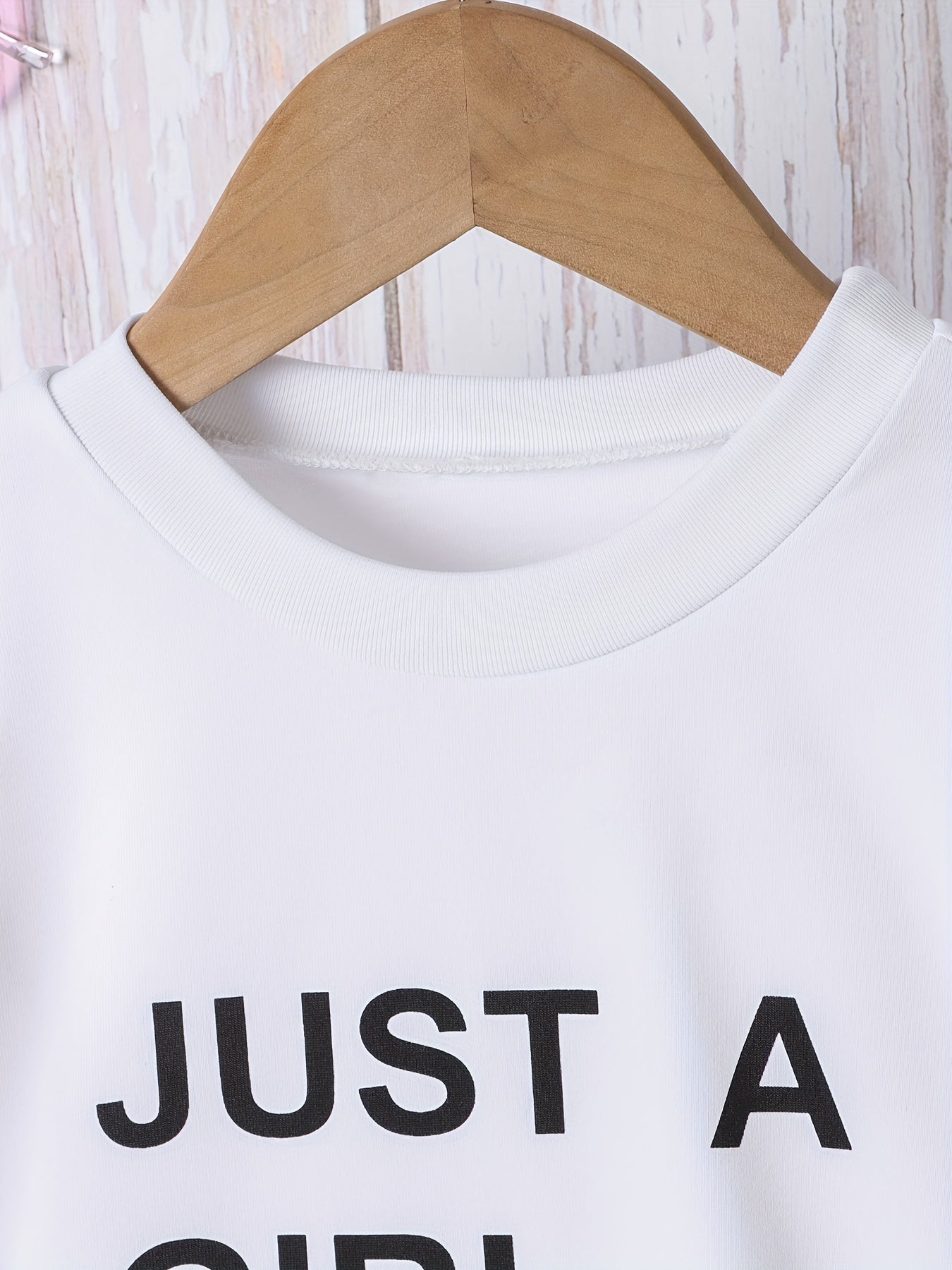 Girls' Letter Print Mesh Long Sleeve Dress - Party Holiday Outing