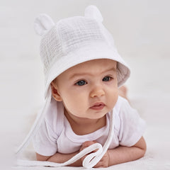 Cute Baby Rabbit Ears Bucket Hat for Sun Protection