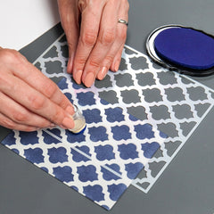 Reusable DIY Moroccan Geometric Wall Stencil for Painting
