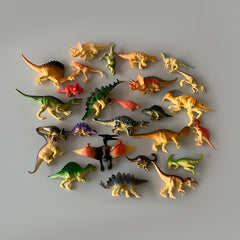 26pcs Dinosaur Toy Set for Kids with T Rex Triceratops