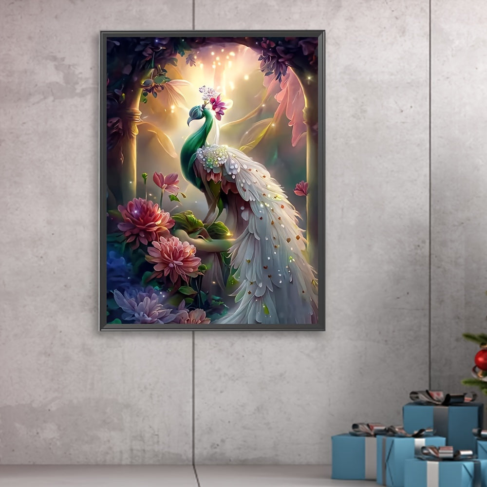 Peacock Pattern Canvas Painting Poster Print for Home Wall Art