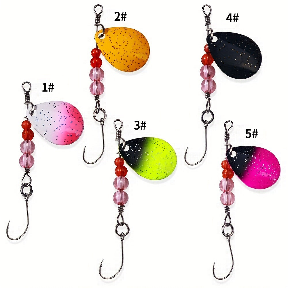 Brass and Copper Spinner Lure for Bass Fishing Single Hook Fish Tackle Pesca
