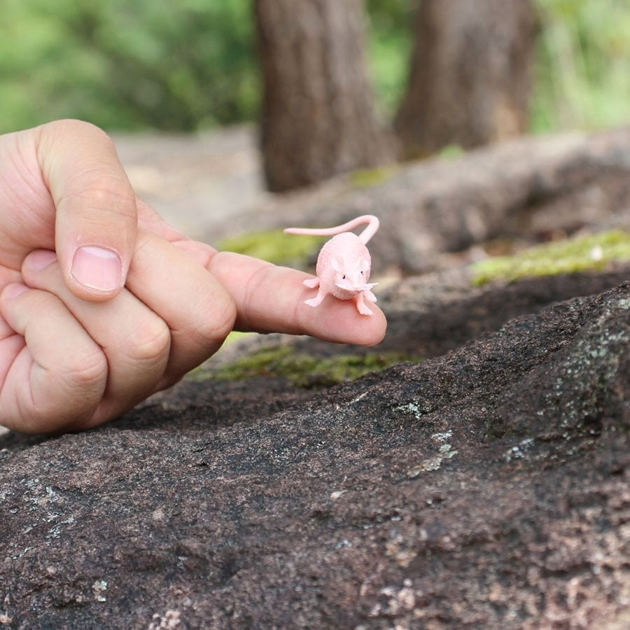Pink Realistic Rat Prank Toy Durable Plastic Halloween Gag Gift