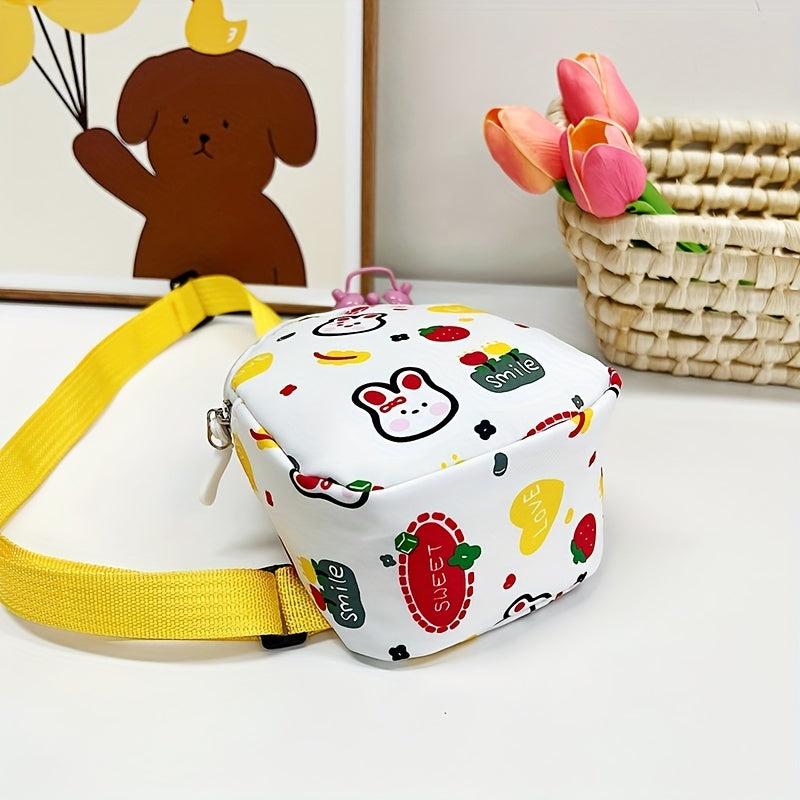 Kids Cartoon Bunny Crossbody Chest Bag for Ages 1-6
