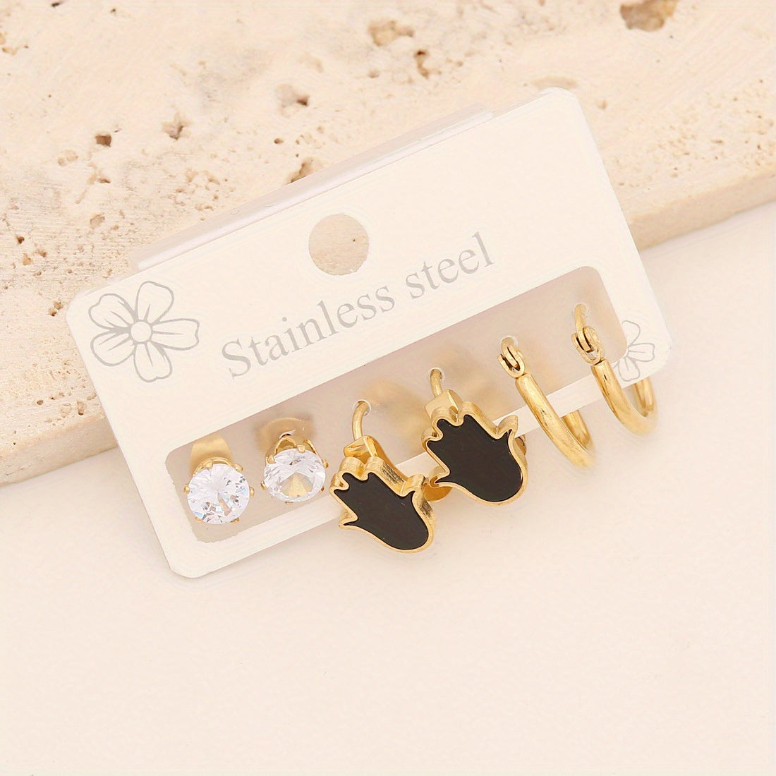 Eyes Love Heart Earrings Set - Cute and Stylish Jewelry Gift