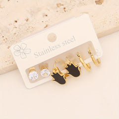 Eyes Love Heart Earrings Set - Cute and Stylish Jewelry Gift