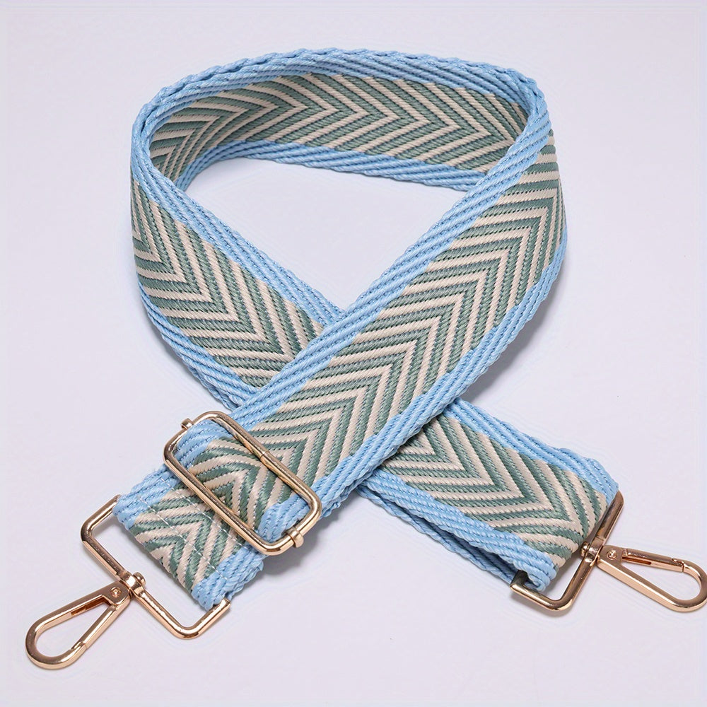 Jacquard Arrow Adjustable Purse Strap Wide Nylon Handbag Belt