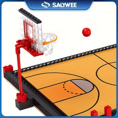SALYWEE Basketball Court Building Block Model DIY Set Table