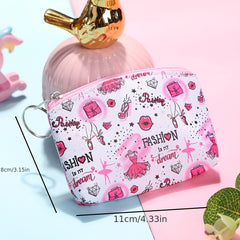 Cartoon PU Leather Coin Purse Key Bag for Girls