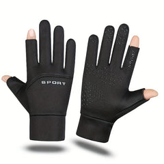 Men's Waterproof Velvet Winter Gloves Windproof Coldproof Outdoor Sports