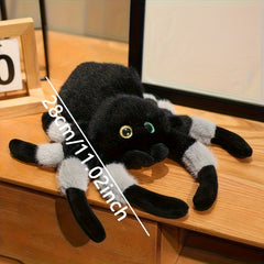 Halloween Spider Plush Toy with Expressive Eyes