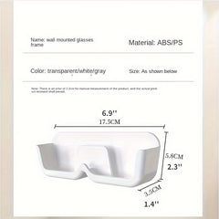 Wall Mounted Storage Box Small Floating Shelves Non Punching Glasses Wall Displa