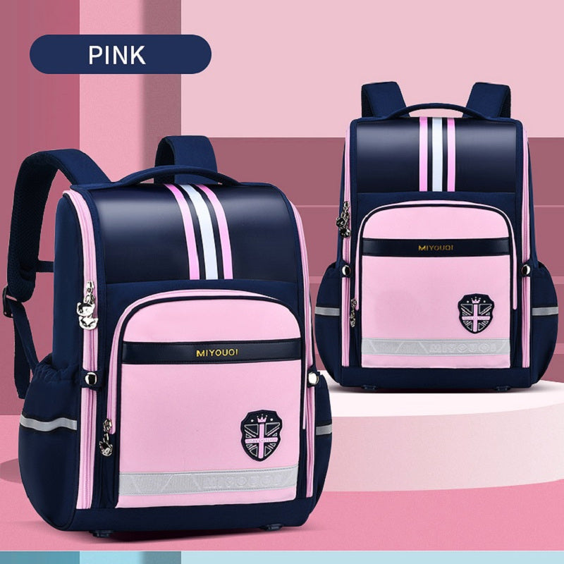 Kids Backpack Large Capacity Schoolbag Waterproof Spine Protection