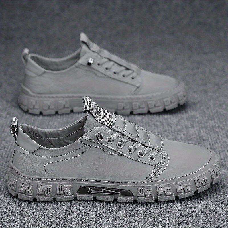 Men's Breathable Canvas Lace-up Skate Shoes