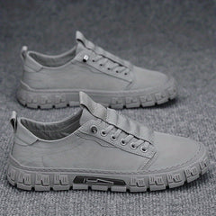 Men's Breathable Canvas Lace-up Skate Shoes