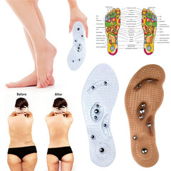 Orthopedic Massage Insoles Men Women Slimming Breathable Running Shoes Cushion