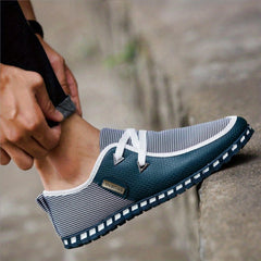 Men's Lace up 2 eye Shoes Breathable Non slip Shoes Men's Shoes