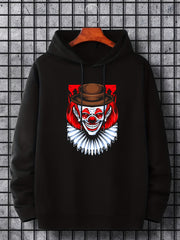 Men's Scary Clown Graphic Hoodie Hooded Sweatshirt