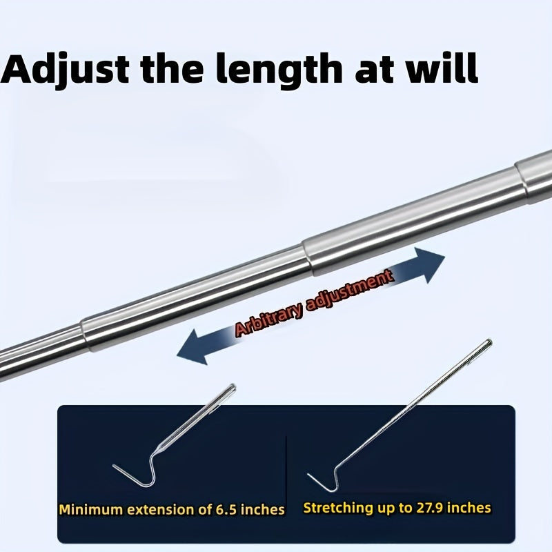 Stainless Steel Snake Hook Retractable Extendable Catcher