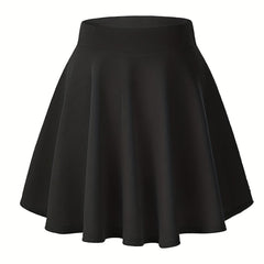 Versatile Skater Mini Skirt Casual Women's Clothing