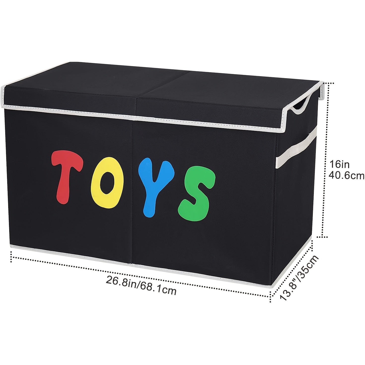 Collapsible Toy Storage Box with Lid for Kids Toys