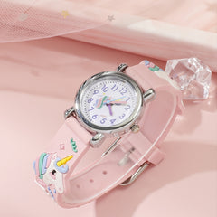 Girls Cartoon Unicorn Quartz Watch Holiday Gift