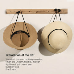 Wide Brim Sun Hat With Wind Lanyard Classic Summer