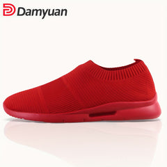 Women's Knitted Sock Sneakers Slip On Low Top Walking Shoes