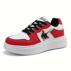 Women's Outdoor Skate Sneakers Lightweight Blocking Low Top Board Shoes