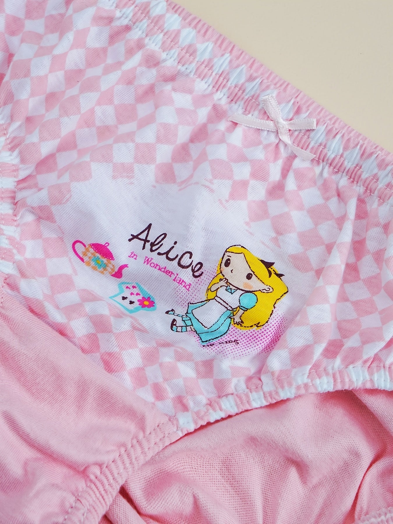 5pcs Girls Cartoon Graphic Shortie Brief Soft Cotton Underwear