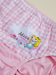5pcs Girls Cartoon Graphic Shortie Brief Soft Cotton Underwear
