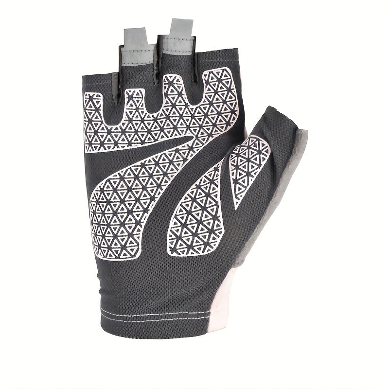 Breathable Fingerless Fitness Gloves for Non Slip Grip and Sun Protection