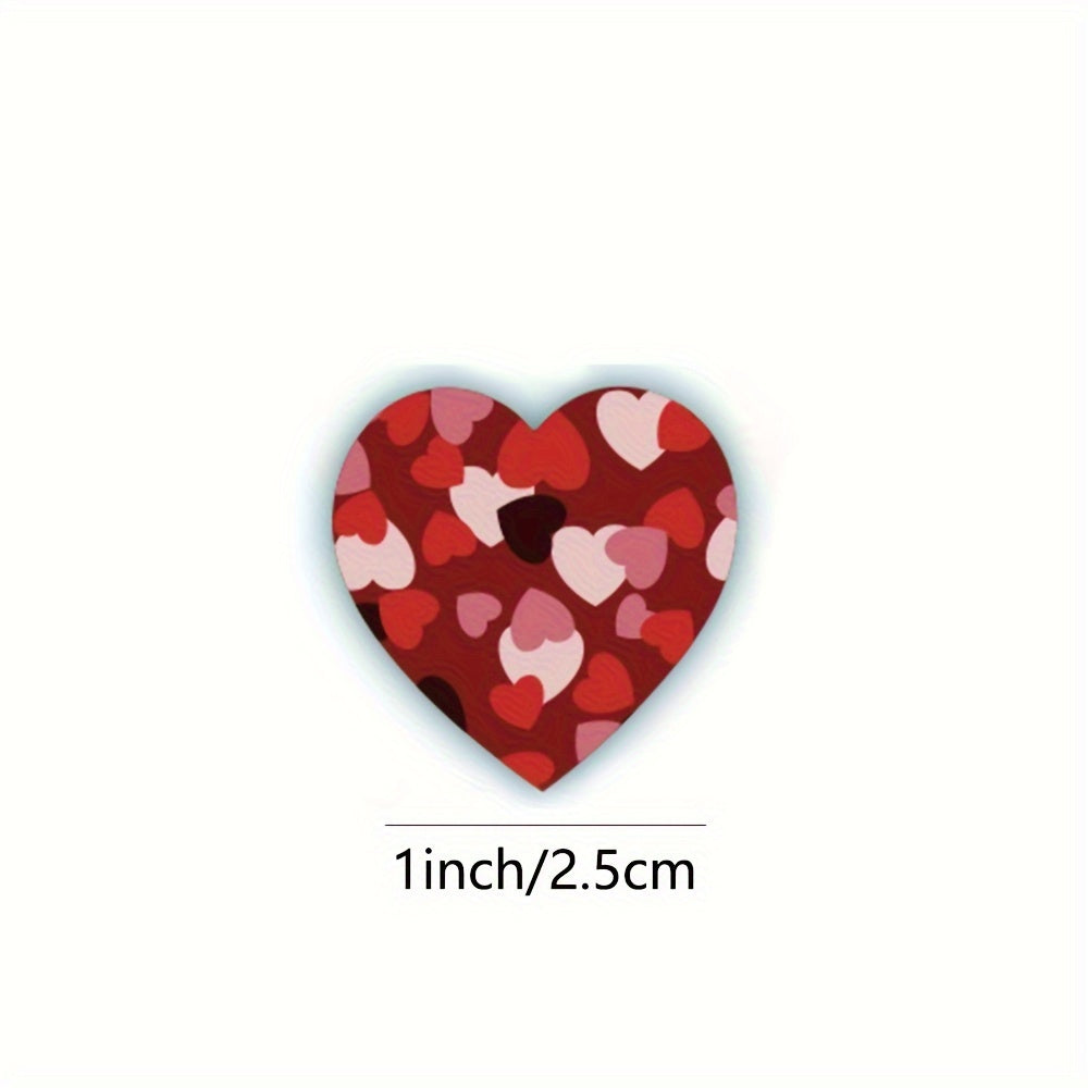 500pcs Heart Shaped Birthday Party Sticker Scrapbooking Label
