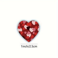 500pcs Heart Shaped Birthday Party Sticker Scrapbooking Label
