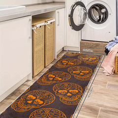 Gothic Halloween Runner Rugs Of The Dead Laundry Room Rug