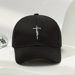 Men's Letter Faith Sun Hat Baseball Cap