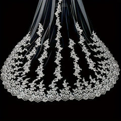 Cathedral Length Lace Bridal Wedding Veil