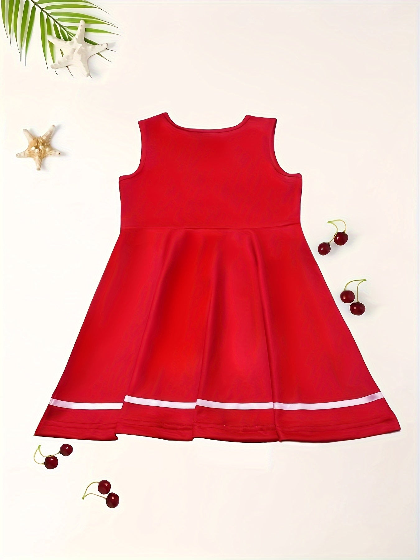 Girls Bow Sleeveless Dress Summer Gift