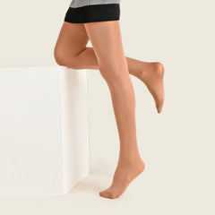 Opaque High Waist Slim Tights Footed Pantyhose Women's Stockings