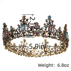 Baroque Crown Crystal Wedding Hair Accessories Princess Crown