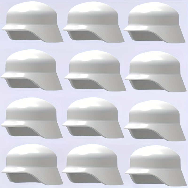 12pcs Mini Building Block Character Warrior Helmets DIY Dressing Toys