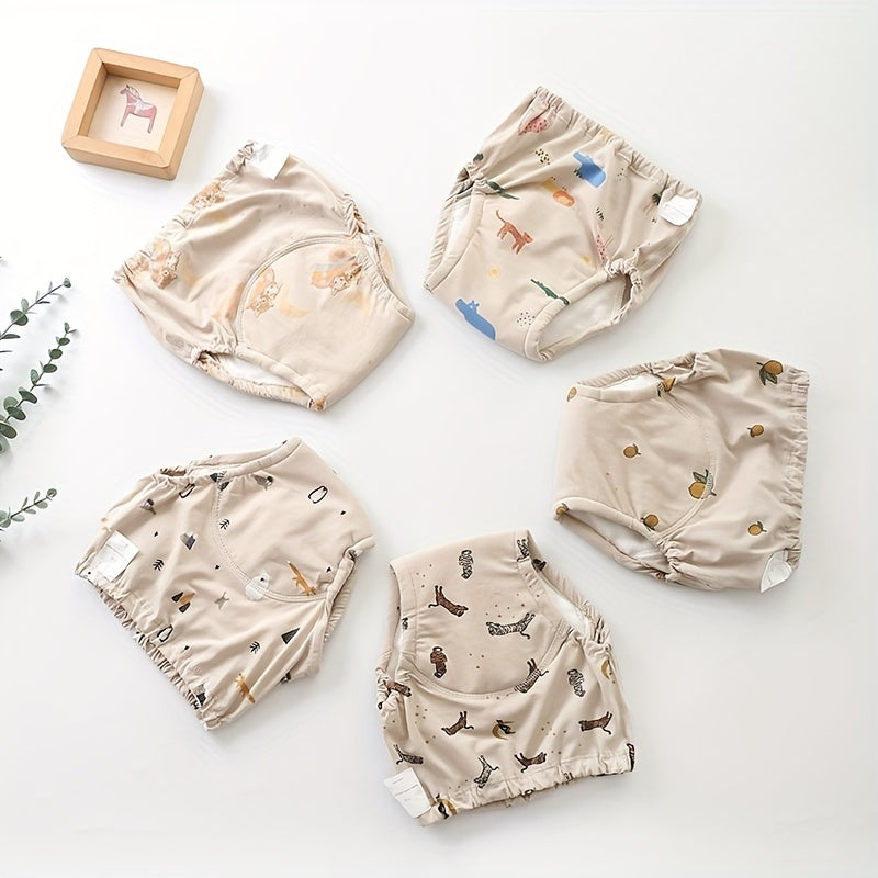 Baby Cotton Training Pants 6 Layers Washable Diaper Pants