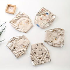 Baby Cotton Training Pants 6 Layers Washable Diaper Pants