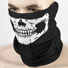Windproof Halloween Skull Face Scarf Mask