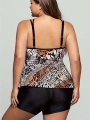 Animal Print Tankini Set