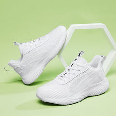 Men's Lace Up Mesh Sneakers Round Toe