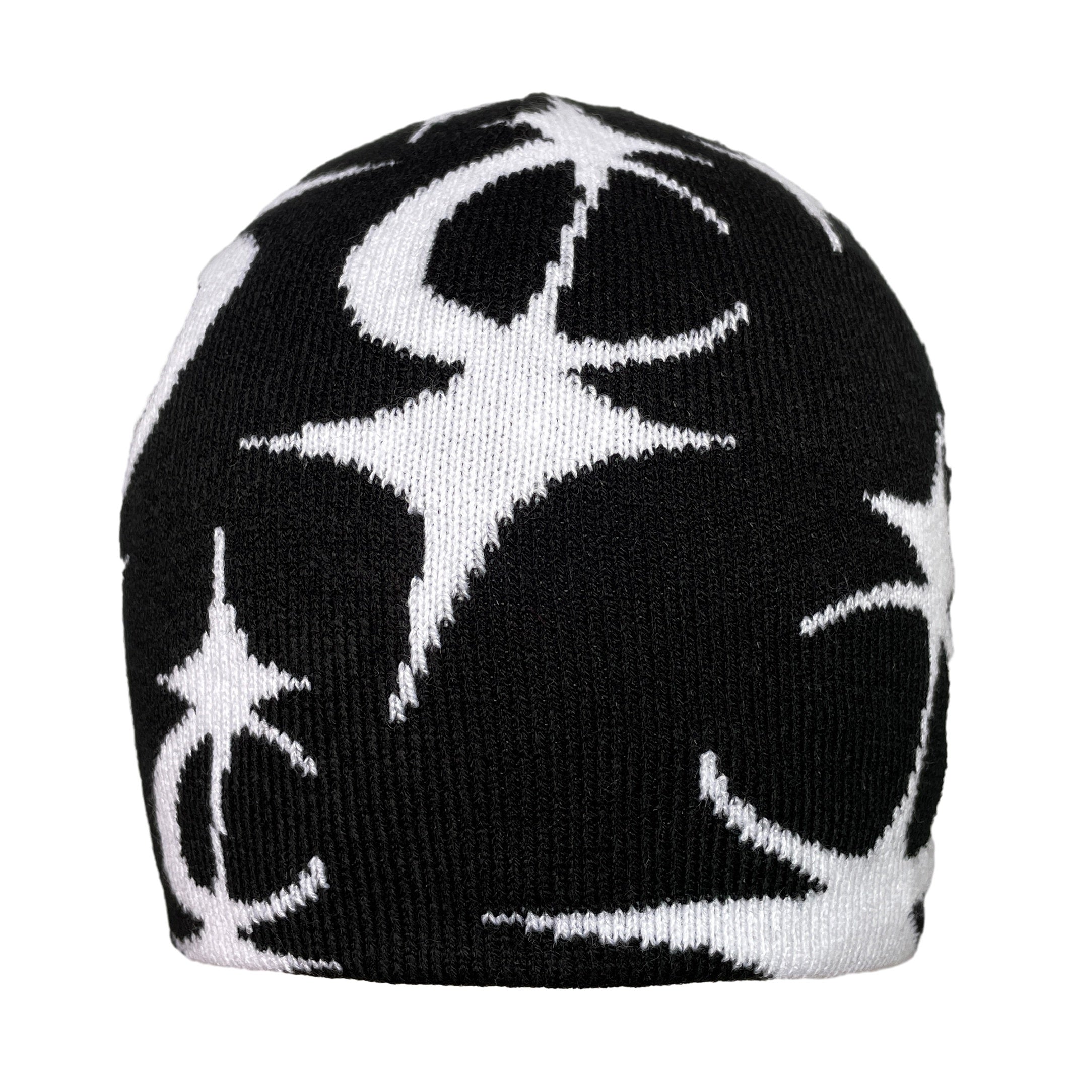Y2K Star Pattern Knitted Hat Warm Beanie Hat Hip Hop Hat