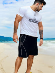 Men's Casual Stretch Sports Boxer Swimming Trunks
