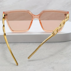 Square Frame Star Decor Men's Sunglasses